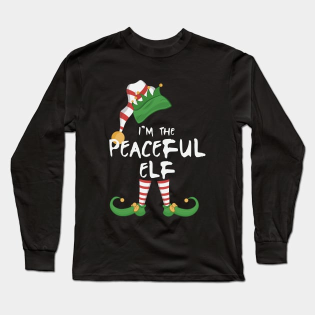 I'm The Peaceful Elf Long Sleeve T-Shirt by novaya